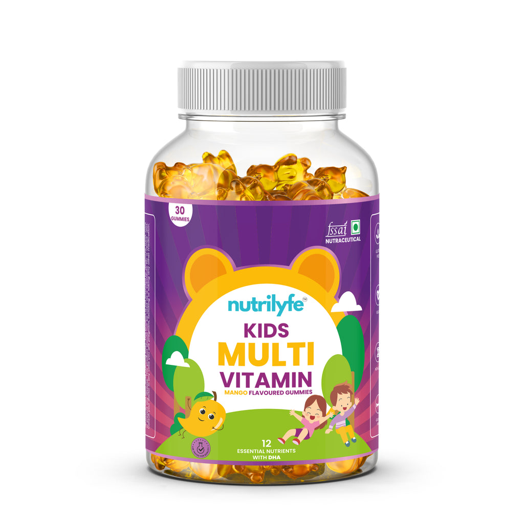 Nutrilyfe Kids Multi Vitamin Mango Flavoured Gummies